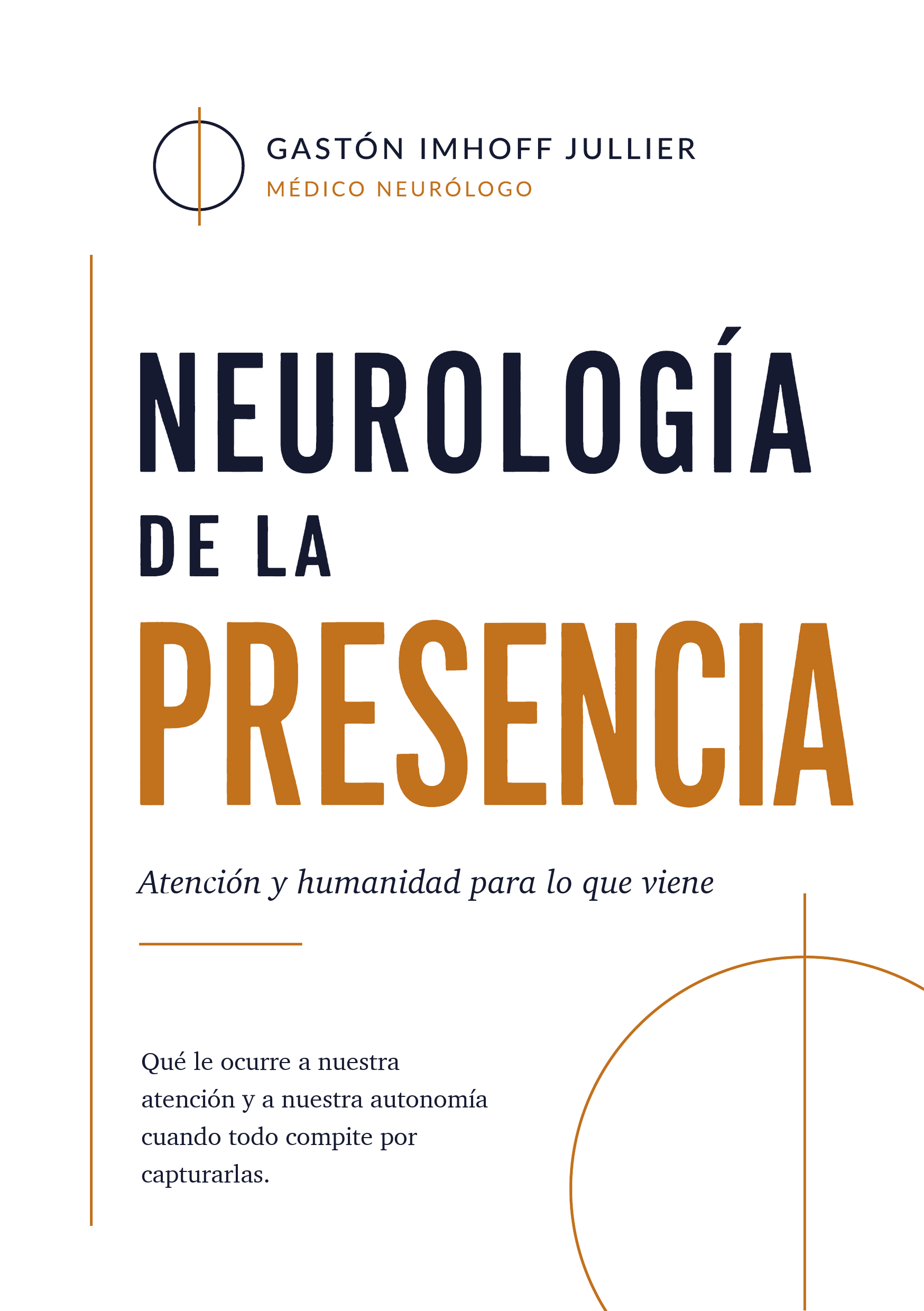 Portada de Neurología de la Presencia, de Gastón Imhoff Jullier.